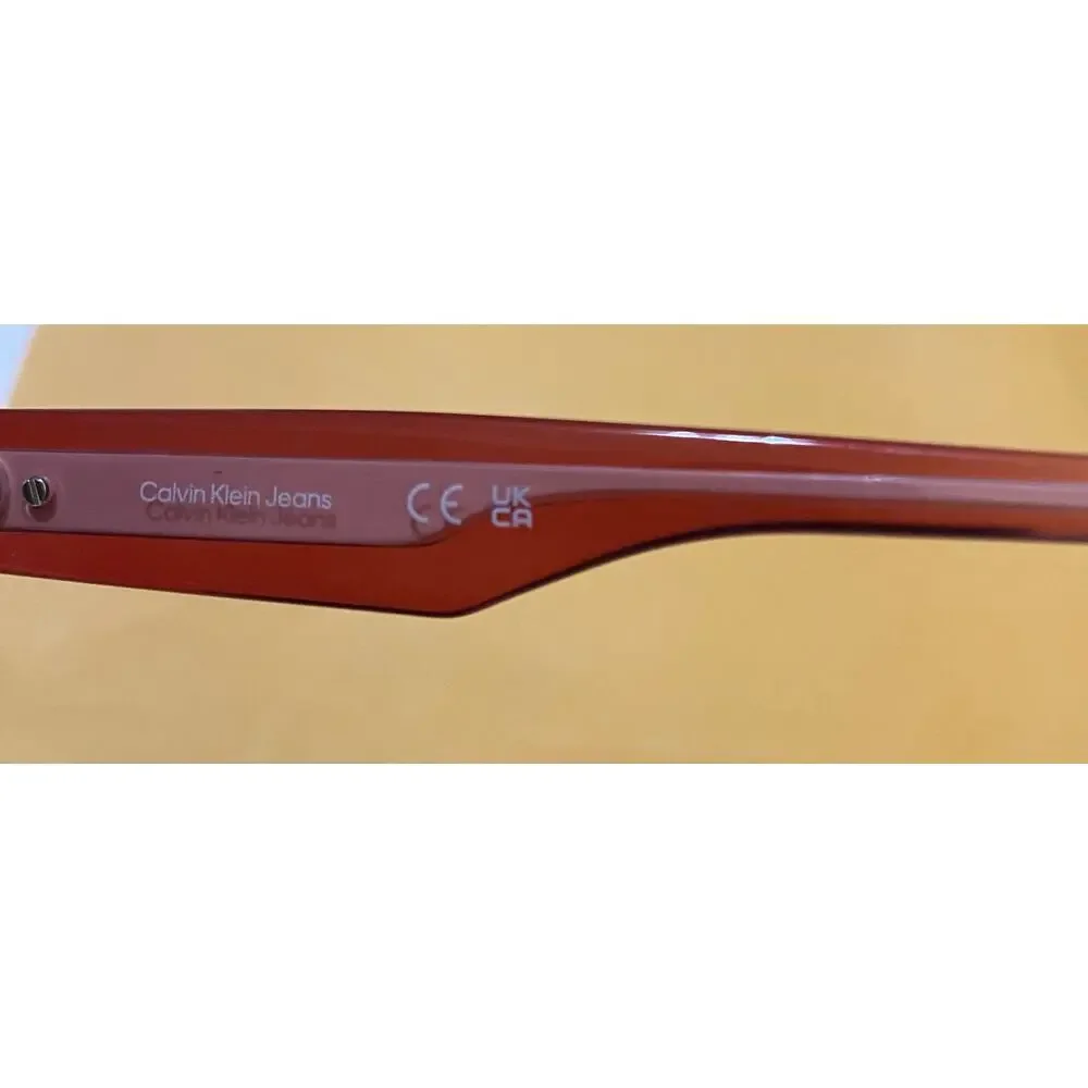 NEW CK Calvin Klein Jeans Womens Sunglasses Plastic CKJ 26600S Wine Rose Case